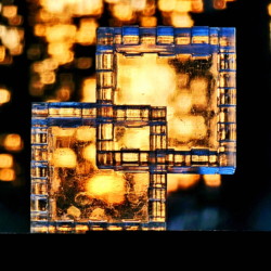 A photo of the same box in the same place but taken at a different time and angle.