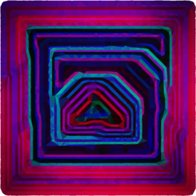 Line Art with a polygonize effect.